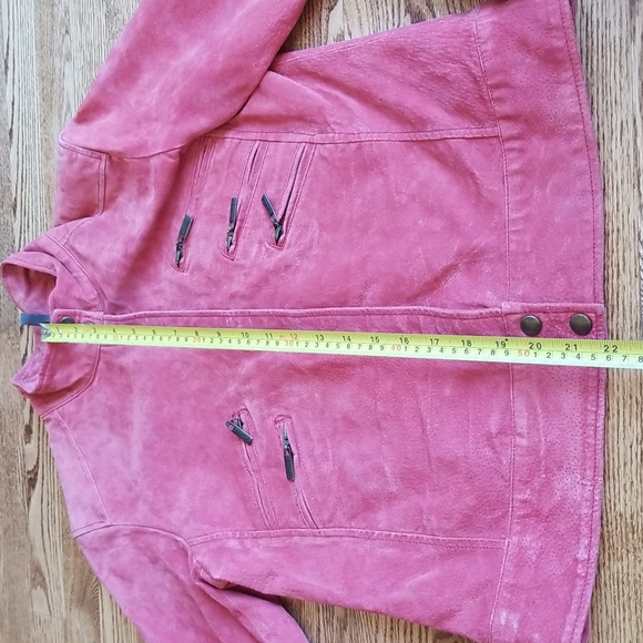 (S) I.B Exchange 100% Leather Shell Suede Jacket Fall Soft Classic Retro Moto - Picture 4 of 11